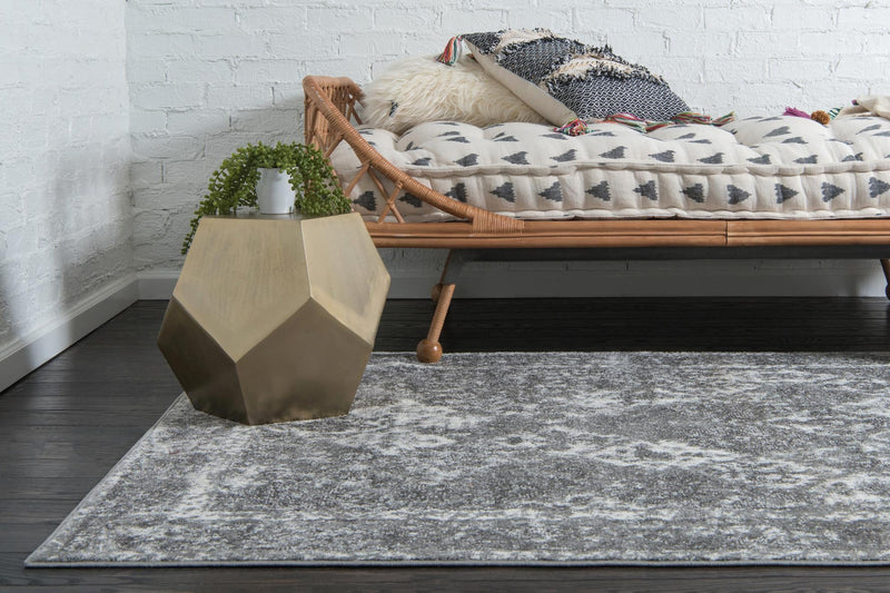 Amalfi Coast Woven Collection Area Rug - Positano Rectangle Gray lifestyle 17