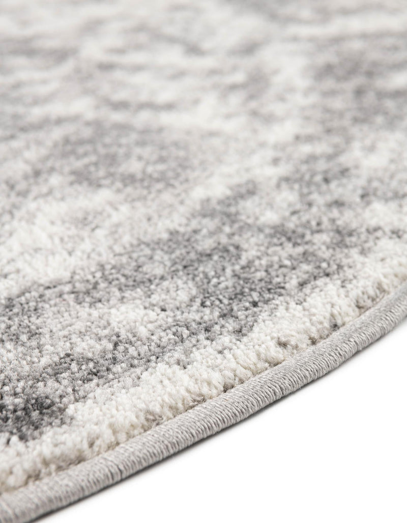 Amalfi Coast Woven Collection Area Rug - Positano Round Gray lifestyle 103