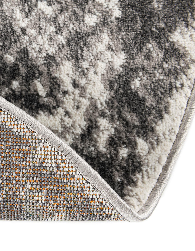 Amalfi Coast Woven Collection Area Rug - Positano Round Gray lifestyle 112