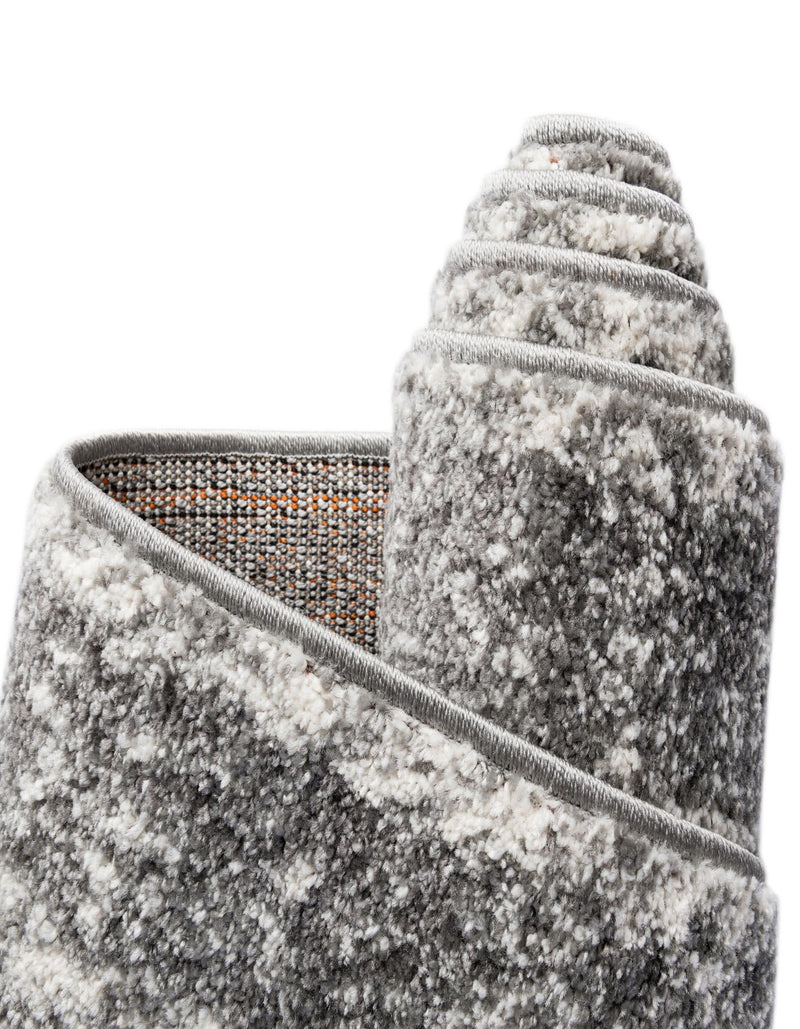 Amalfi Coast Woven Collection Area Rug - Positano Round Gray lifestyle 116