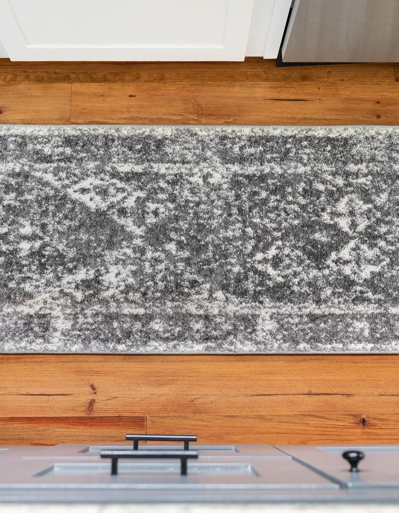 Amalfi Coast Woven Collection Area Rug - Positano Runner Gray lifestyle 113