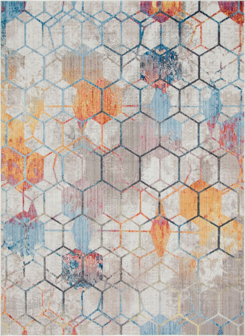 Spectrum Array Collection Area Rug - Aurora Rectangle White lifestyle 2
