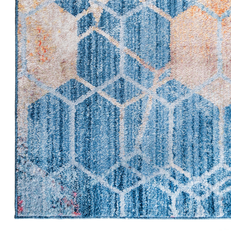 Spectrum Array Collection Area Rug - Aurora Square Blue lifestyle 75