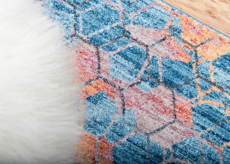 Spectrum Array Collection Area Rug - Aurora Runner Blue lifestyle 60