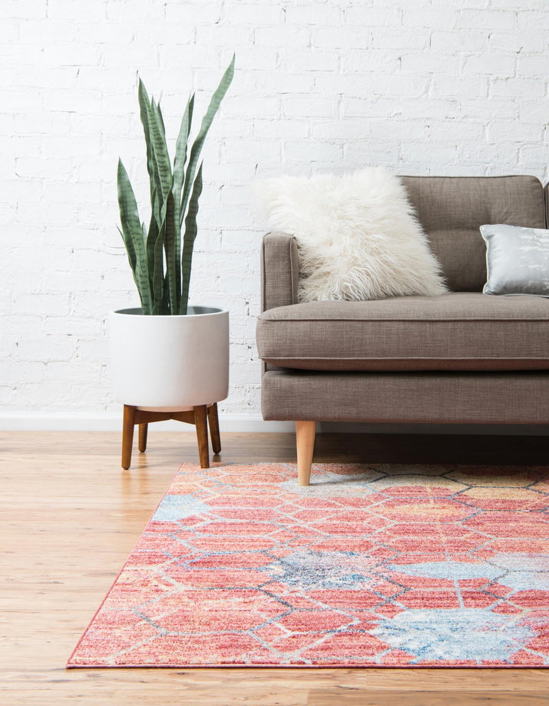 Spectrum Array Collection Area Rug - Aurora Rectangle Red lifestyle 6