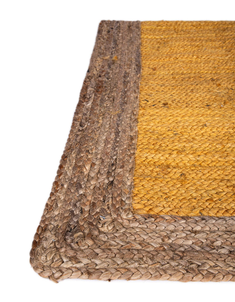 Woven Seaside Jute Collection Area Rug - Nantucket Rectangle Yellow lifestyle 64