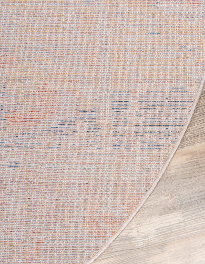 Seville Woven Collection Area Rug - Alcazar Round Orange lifestyle 59