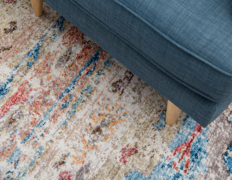 Seville Woven Collection Area Rug - Triana Rectangle Light Blue lifestyle 35