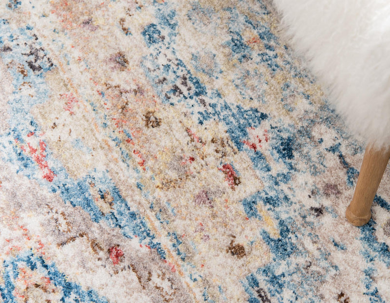 Seville Woven Collection Area Rug - Triana Runner Light Blue lifestyle 124