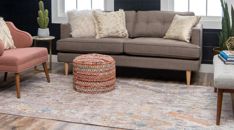Seville Woven Collection Area Rug - Triana Rectangle Cream lifestyle 9