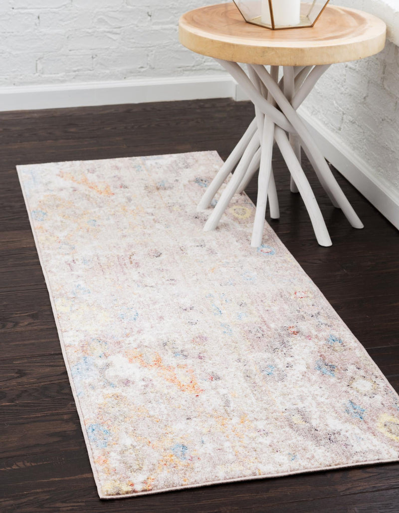 Seville Woven Collection Area Rug - Triana Runner Cream lifestyle 77
