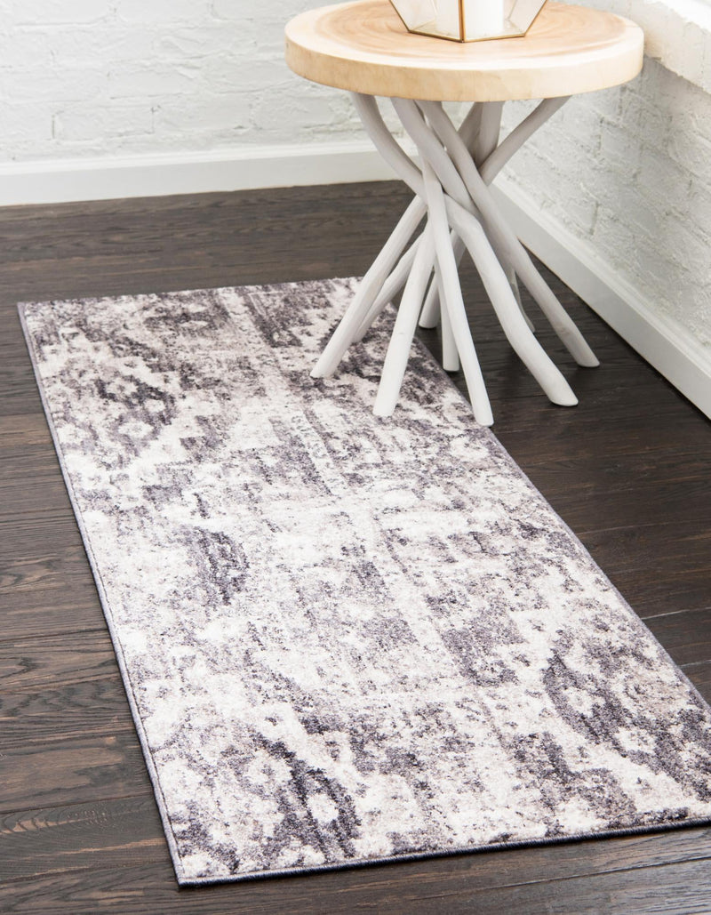 Seville Woven Collection Area Rug - Triana Runner Gray lifestyle 78