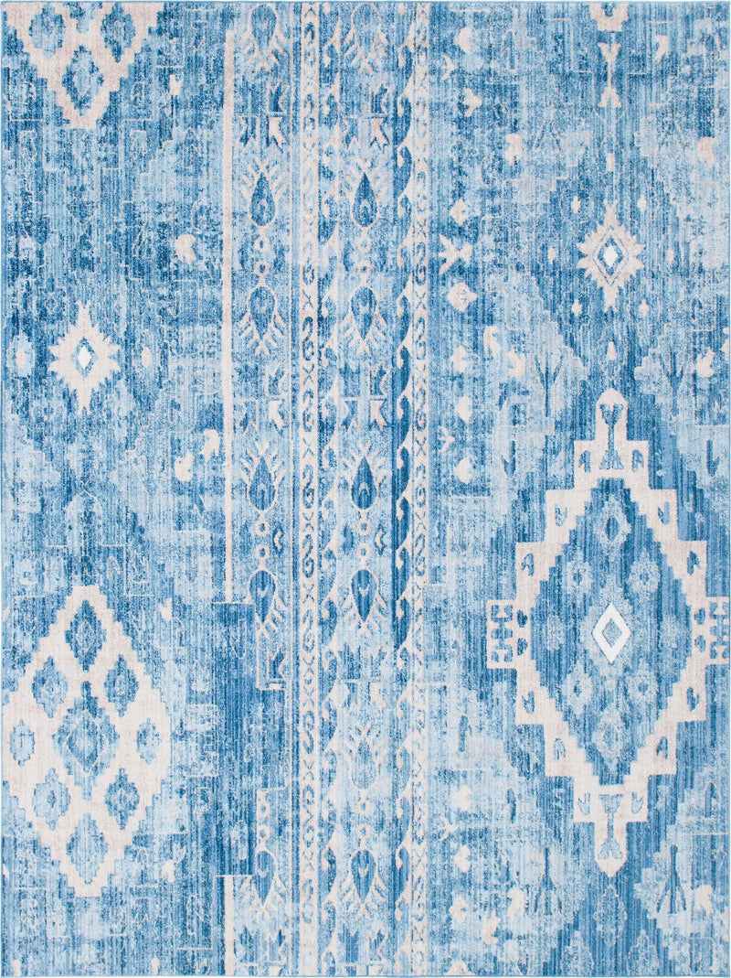 Seville Woven Collection Area Rug - Triana Rectangle Blue Main