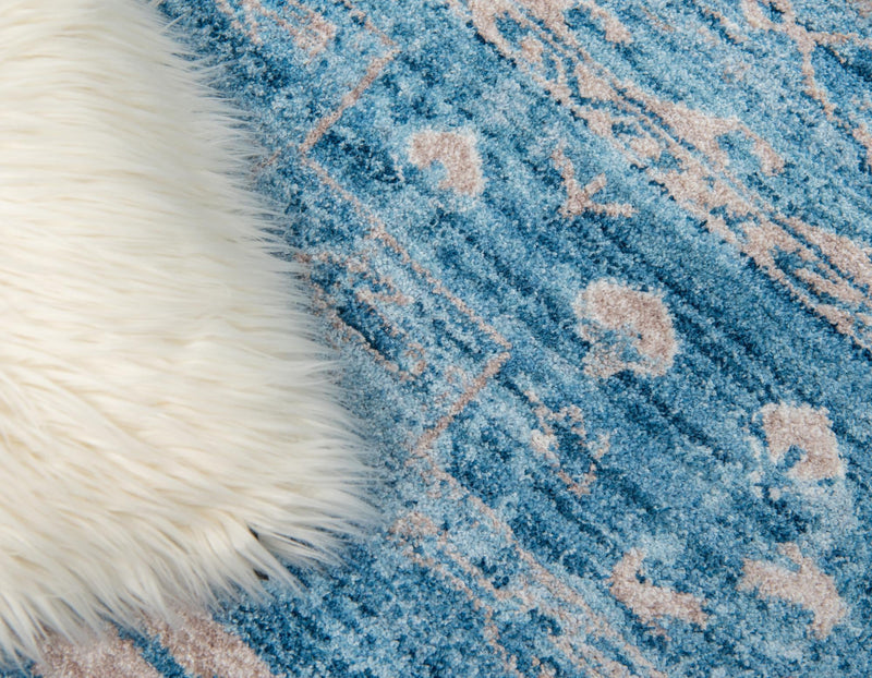 Seville Woven Collection Area Rug - Triana Rectangle Blue lifestyle 16
