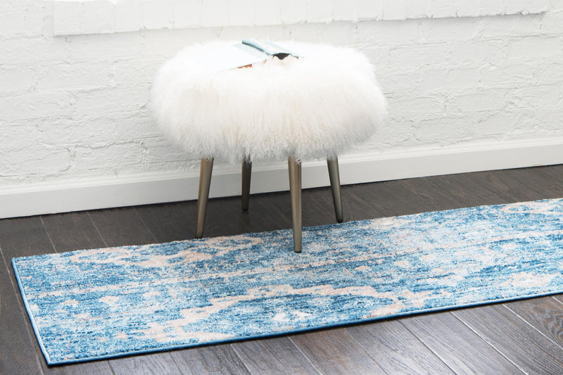 Seville Woven Collection Area Rug - Triana Runner Blue lifestyle 41
