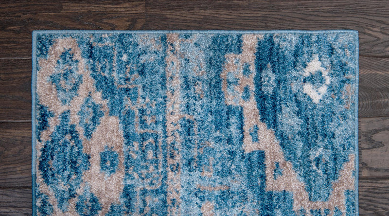 Seville Woven Collection Area Rug - Triana Runner Blue lifestyle 61