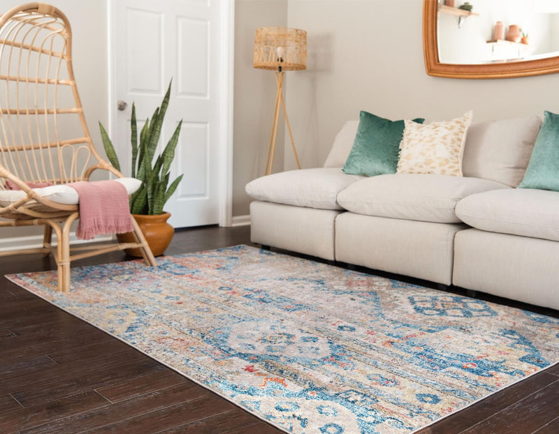Seville Woven Collection Area Rug - Huelva Rectangle Multi lifestyle 3