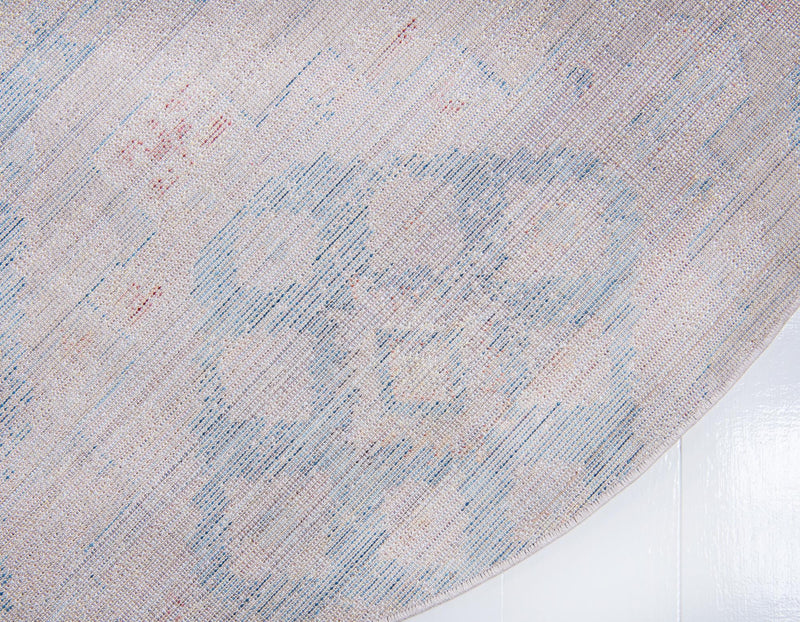 Seville Woven Collection Area Rug - Huelva Round Multi lifestyle 30