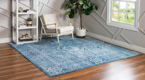 Bronx Loft Collection Area Rug - Belmont Square Blue lifestyle 43