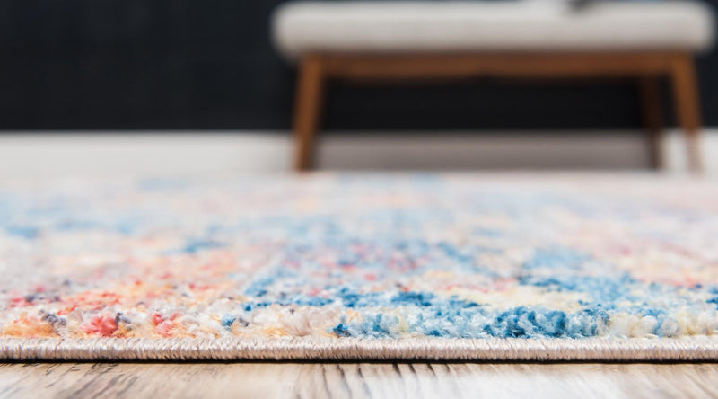 Seville Woven Collection Area Rug - Alcazar Rectangle Blue lifestyle 23