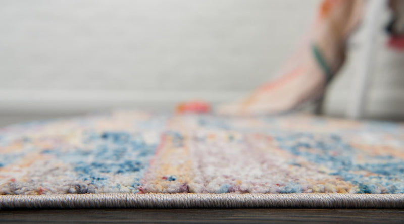 Seville Woven Collection Area Rug - Alcazar Runner Blue lifestyle 86