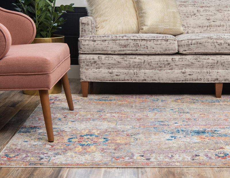 Seville Woven Collection Area Rug - Alcazar Rectangle Beige lifestyle 19
