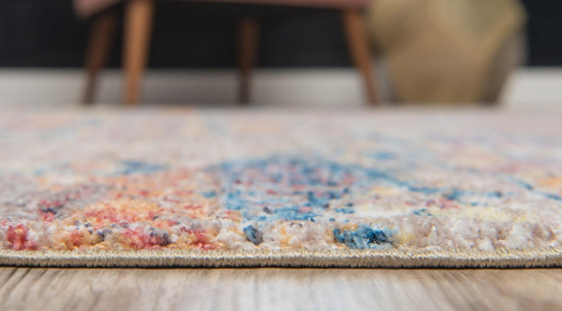 Seville Woven Collection Area Rug - Alcazar Rectangle Beige lifestyle 24