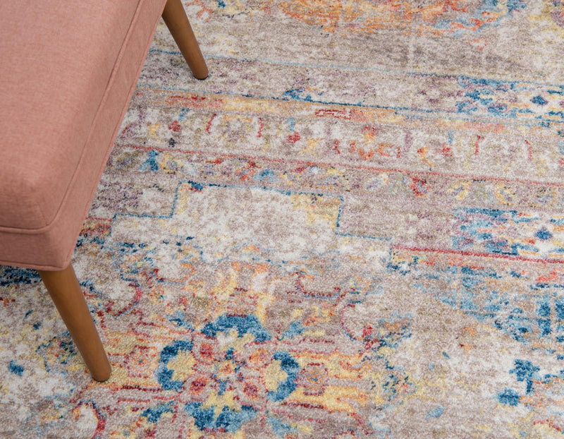 Seville Woven Collection Area Rug - Alcazar Rectangle Beige lifestyle 29