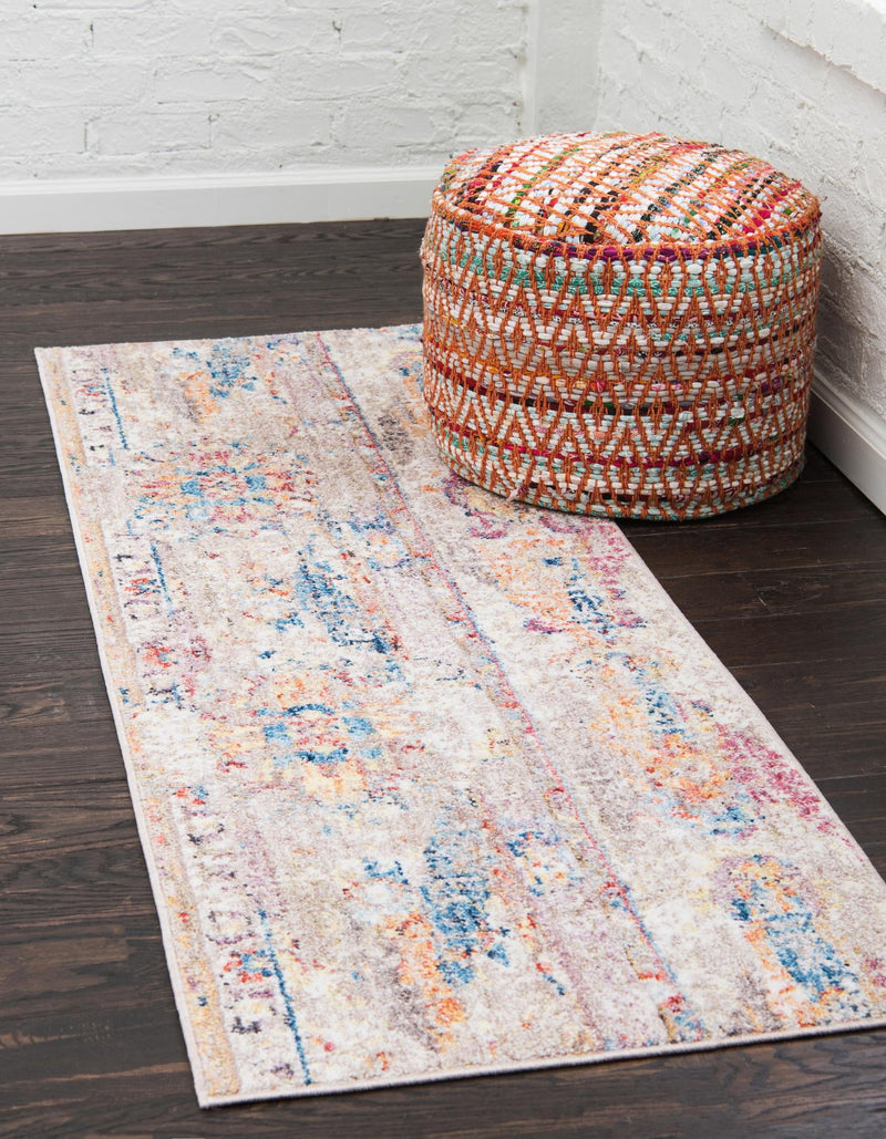 Seville Woven Collection Area Rug - Alcazar Runner Beige lifestyle 61