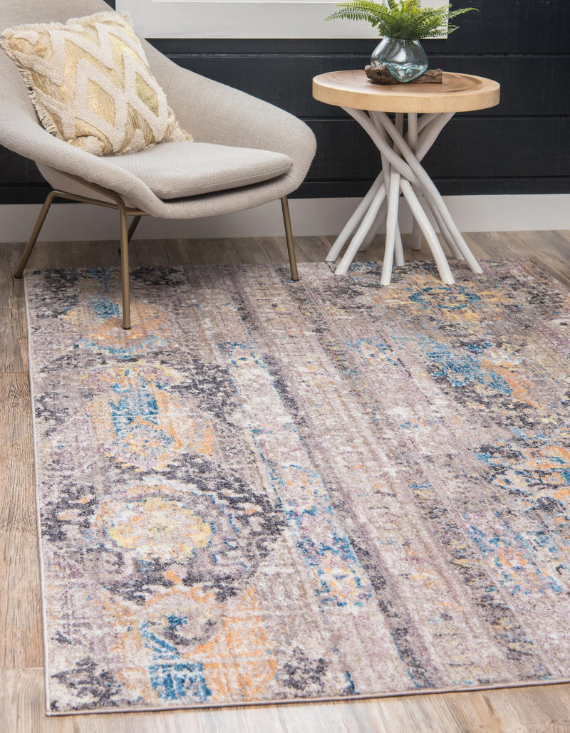 Seville Woven Collection Area Rug - Alcazar Rectangle Light Brown lifestyle 4
