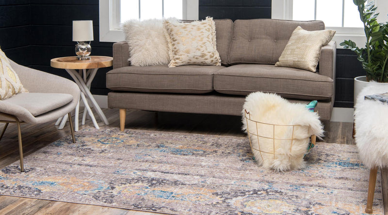 Seville Woven Collection Area Rug - Alcazar Rectangle Light Brown lifestyle 7