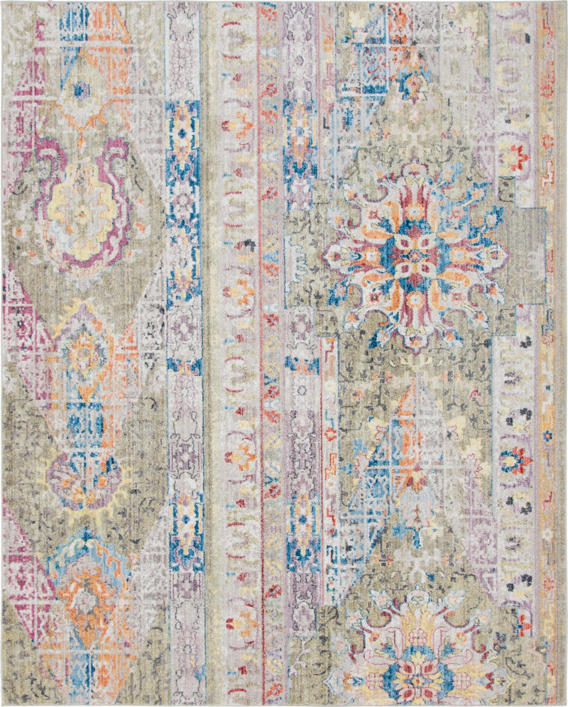 Seville Woven Collection Area Rug - Alcazar Rectangle Light Green lifestyle 2