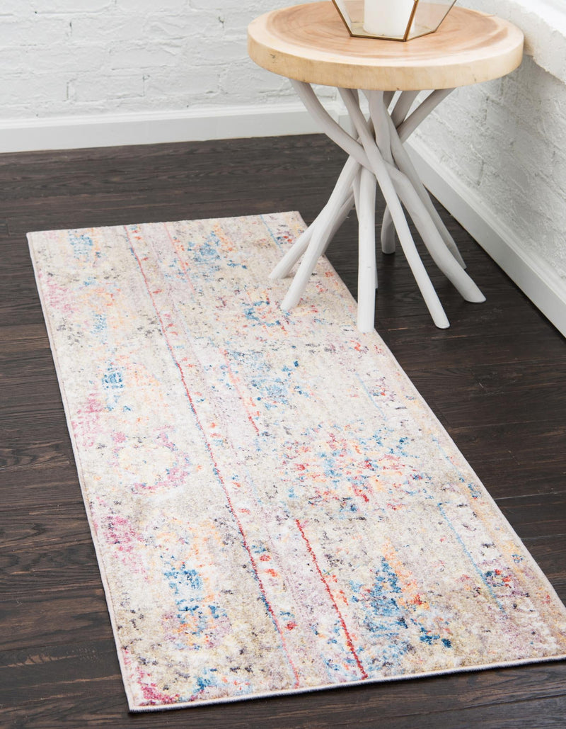 Seville Woven Collection Area Rug - Alcazar Runner Light Green lifestyle 36