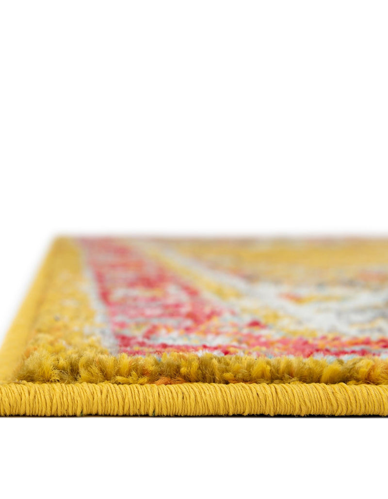 Brighton Terrace Collection Area Rug - Hove (Gold) Rectangle Gold lifestyle 7