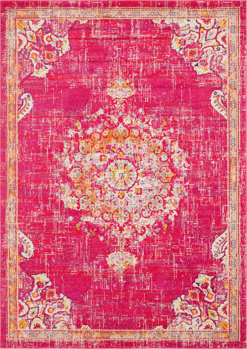 Brighton Terrace Collection Area Rug - Hove (Magenta) Rectangle Magenta Main