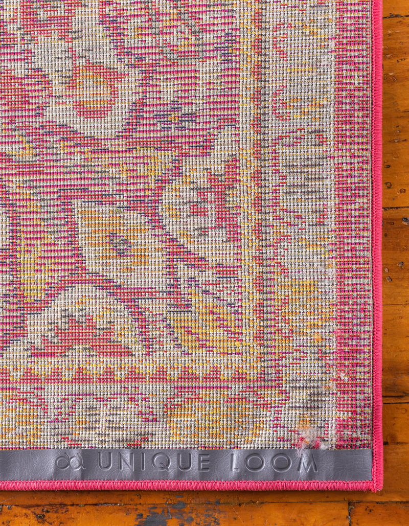 Brighton Terrace Collection Area Rug - Hove (Magenta) Square Magenta lifestyle 38