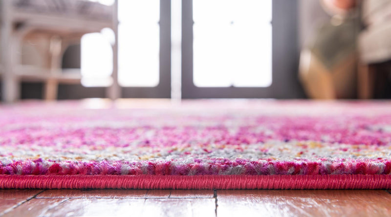 Brighton Terrace Collection Area Rug - Hove (Magenta) Runner Magenta lifestyle 25