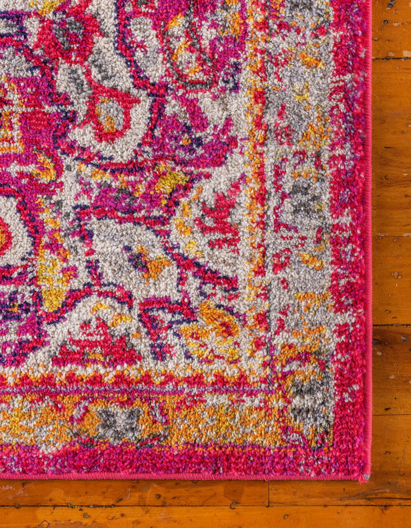 Brighton Terrace Collection Area Rug - Hove (Magenta) Runner Magenta lifestyle 37