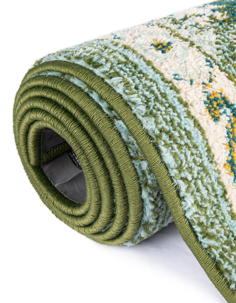 Brighton Terrace Collection Area Rug - Rottingdean (Green) Rectangle Green lifestyle 19