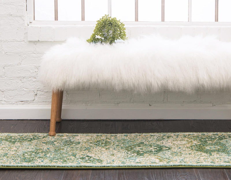Brighton Terrace Collection Area Rug - Rottingdean (Green) Runner Green lifestyle 24