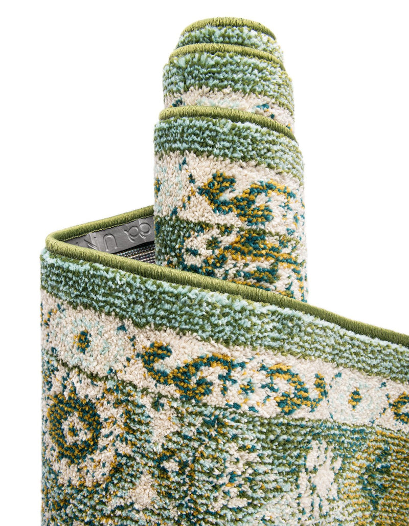 Brighton Terrace Collection Area Rug - Rottingdean (Green) Runner Green lifestyle 38