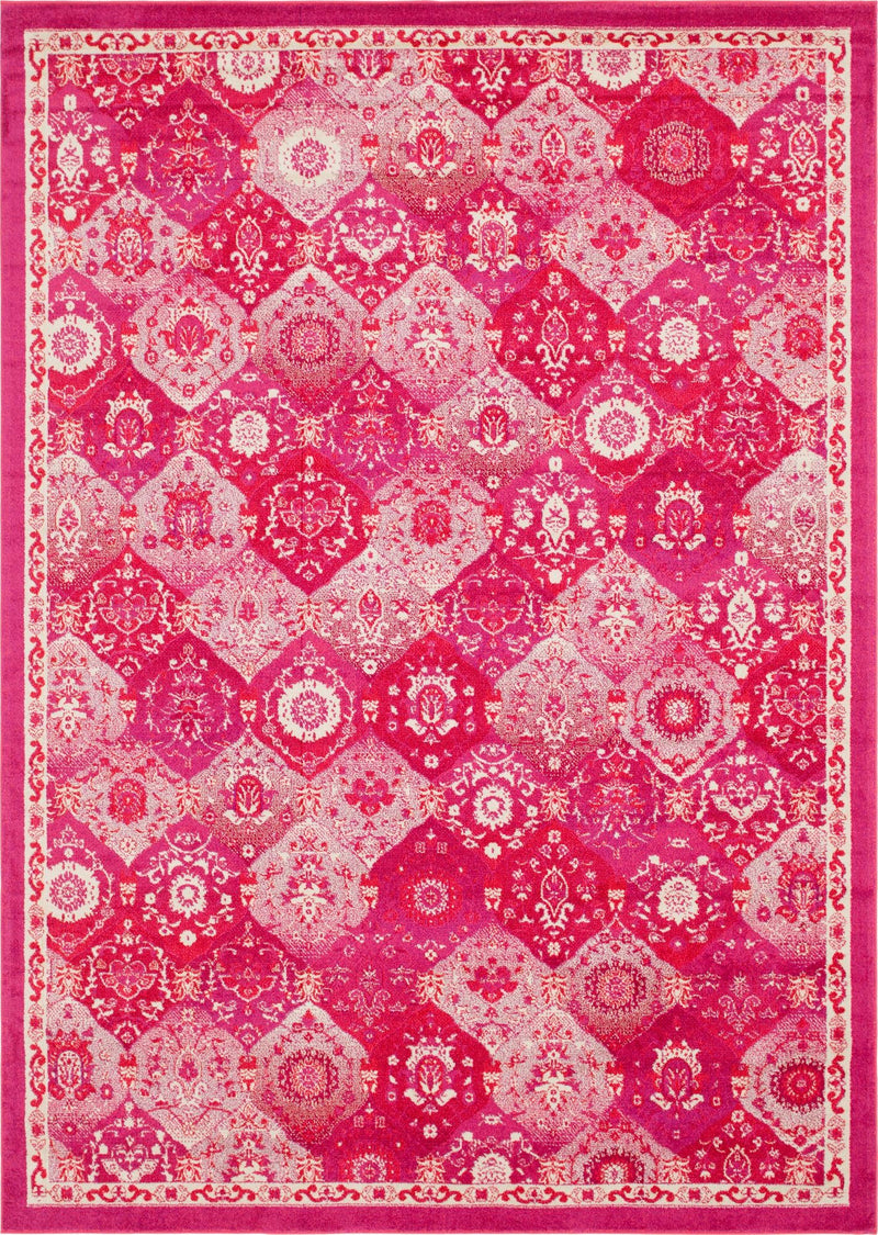 Brighton Terrace Collection Area Rug - Rottingdean (Magenta) Rectangle Magenta Main
