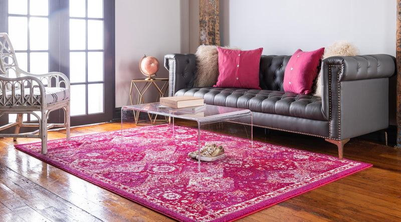 Brighton Terrace Collection Area Rug - Rottingdean (Magenta) Rectangle Magenta lifestyle 3