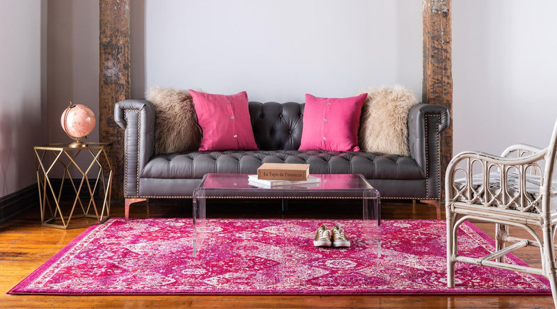 Brighton Terrace Collection Area Rug - Rottingdean (Magenta) Rectangle Magenta lifestyle 4