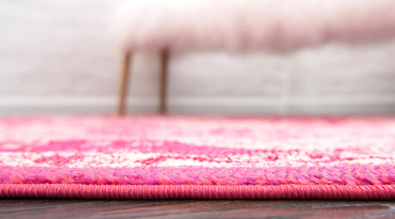 Brighton Terrace Collection Area Rug - Rottingdean (Magenta) Round Magenta lifestyle 24