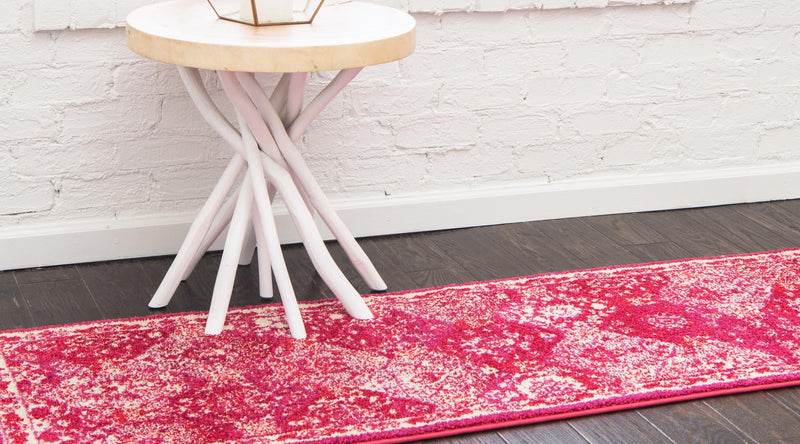 Brighton Terrace Collection Area Rug - Rottingdean (Magenta) Runner Magenta lifestyle 19