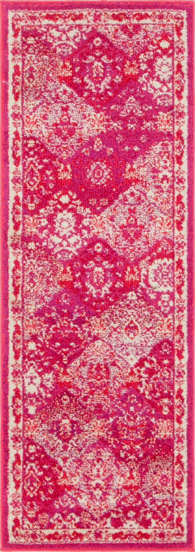 Brighton Terrace Collection Area Rug - Rottingdean (Magenta) Runner Magenta lifestyle 13