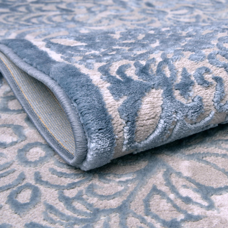 Derbyshire Elegance Collection Area Rug - Bakewell Runner Blue lifestyle 15