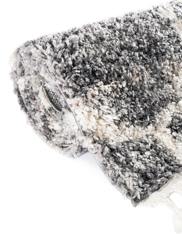 Cozy Cove Shag Collection Area Rug - Marina Rectangle Gray lifestyle 83
