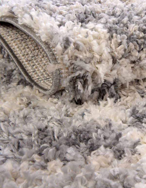 Cozy Cove Shag Collection Area Rug - Marina Round Gray lifestyle 53